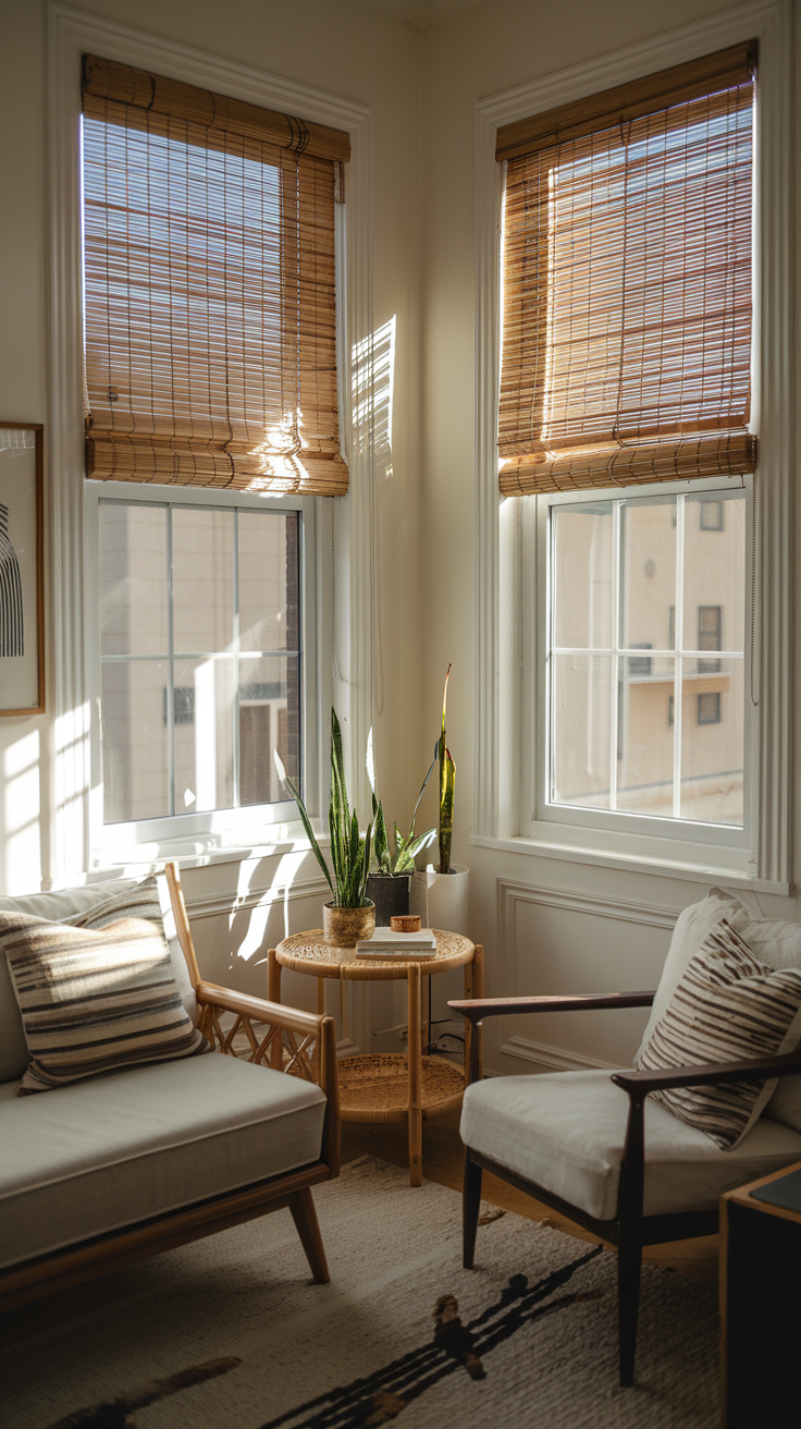 Image showcasing 8 Stylish Window Treatments for Small Apartment Privacy and Light ...