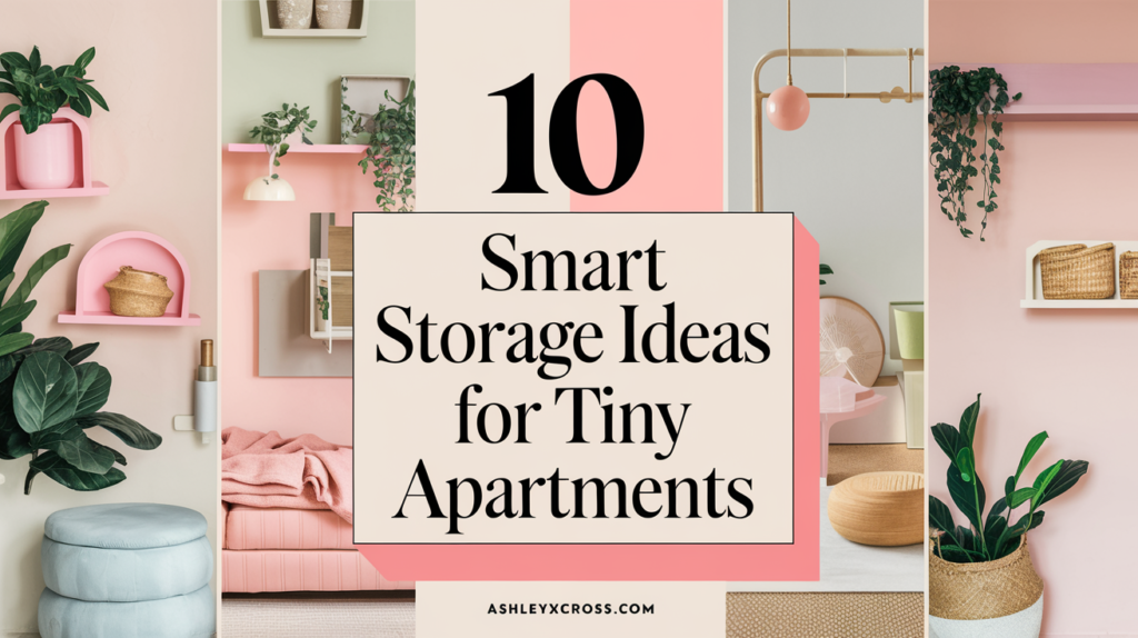 Discover 10 smart and innovative storage solutions for tiny apartments. Maximize every inch of your space with creative and stylish ideas. Explore the full guide at ashleyxcross.com.
