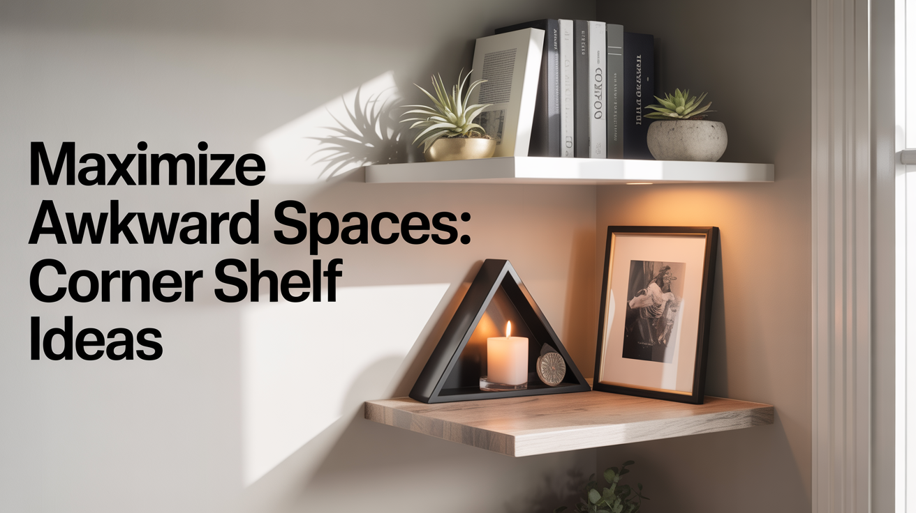 Corner Shelf Ideas That Maximize Awkward Spaces