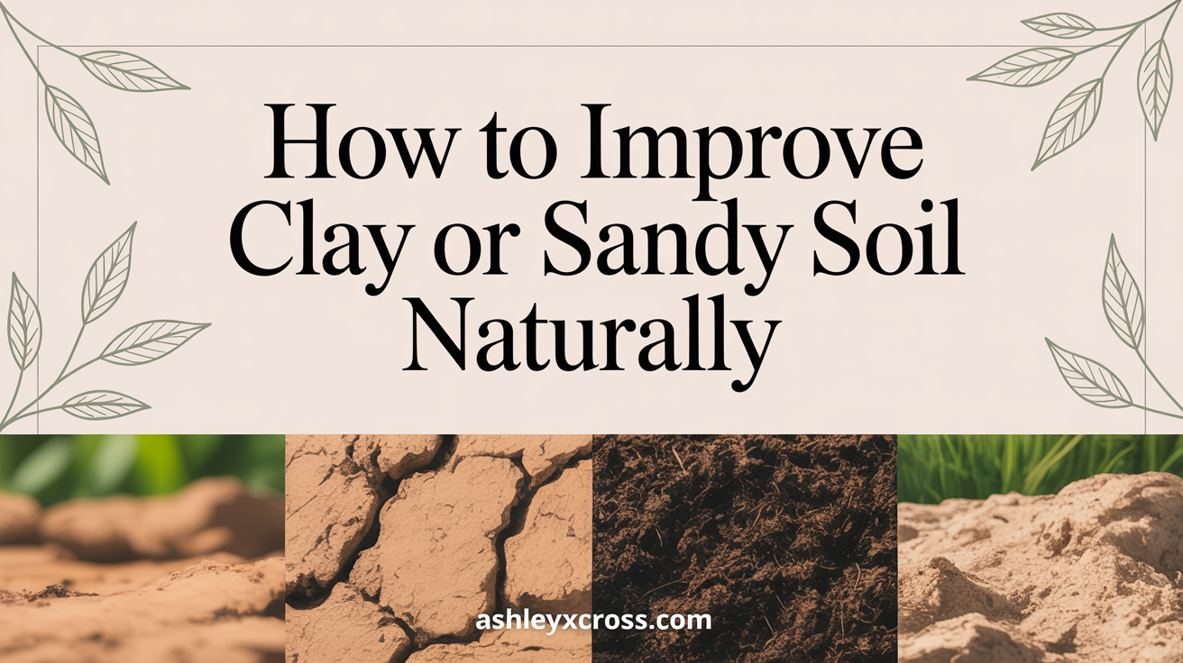 how to improve clay or sandy soil naturally