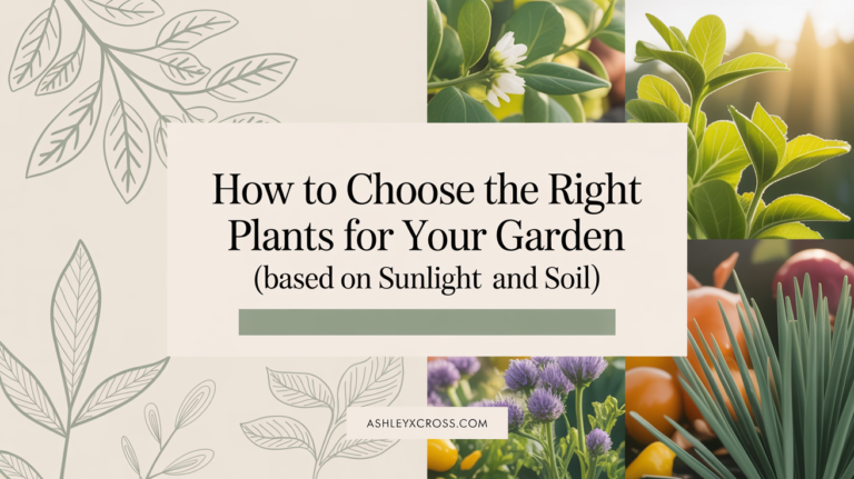 how to choose the right plants for your garden