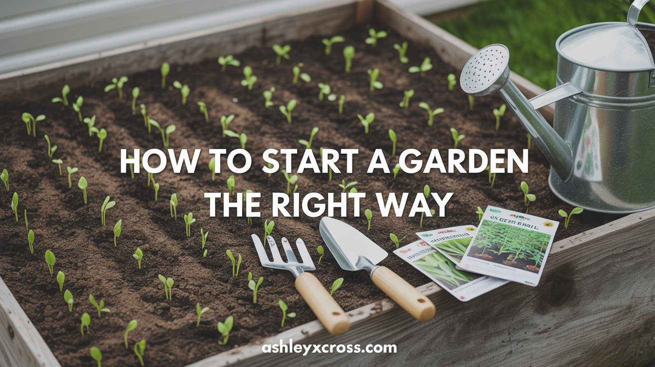 how to start a garden the right way a beginners blue print