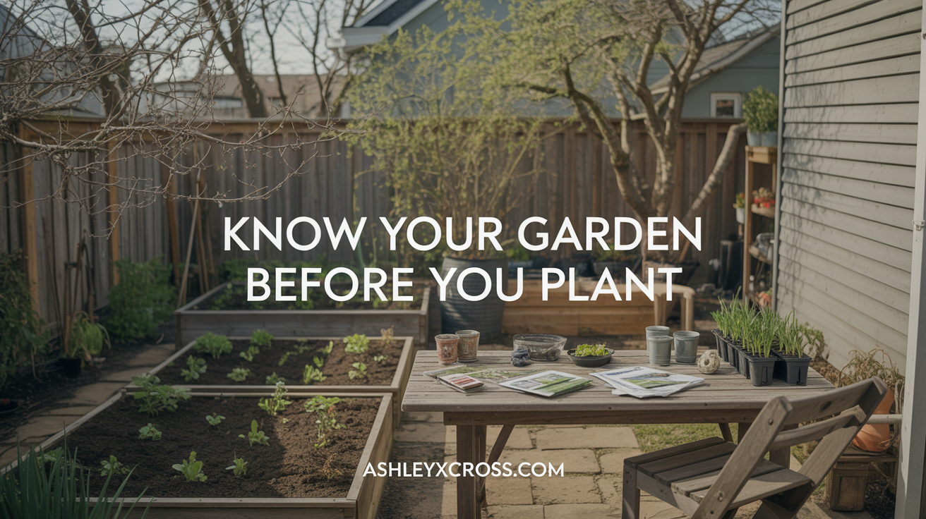 know your garden before you plant